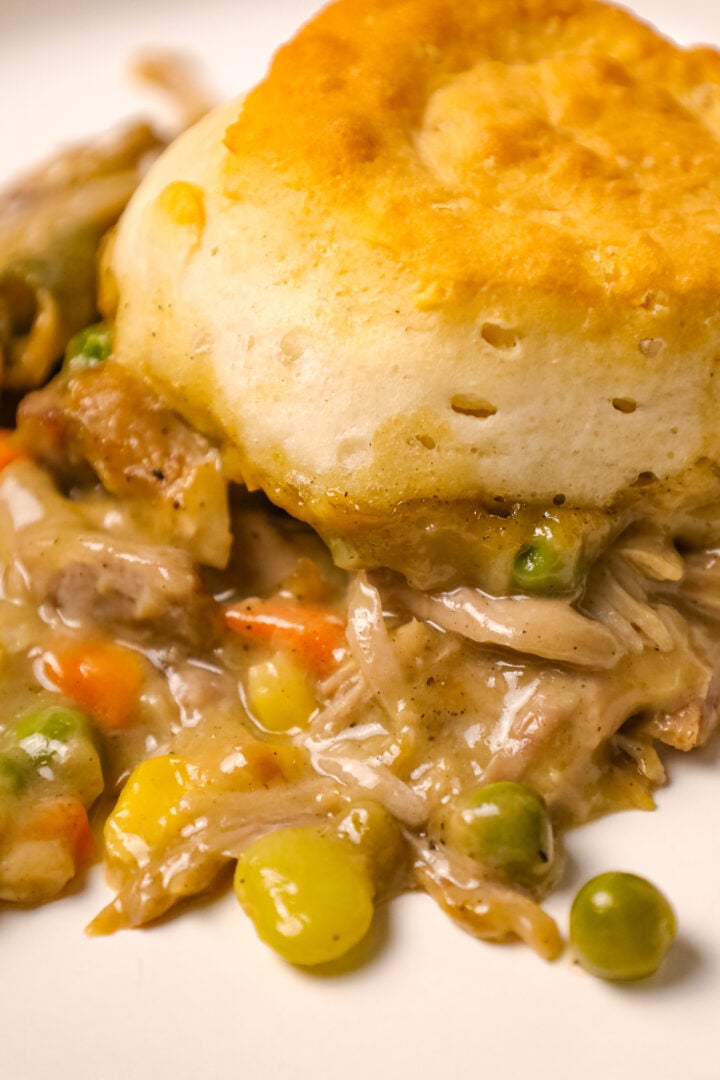 Turkey Pot Pie with Biscuits THIS IS NOT DIET FOOD