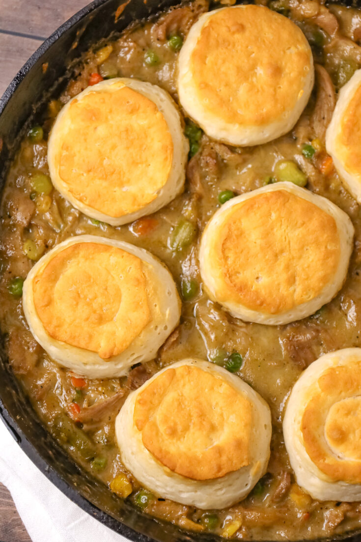 Turkey Pot Pie with Biscuits THIS IS NOT DIET FOOD
