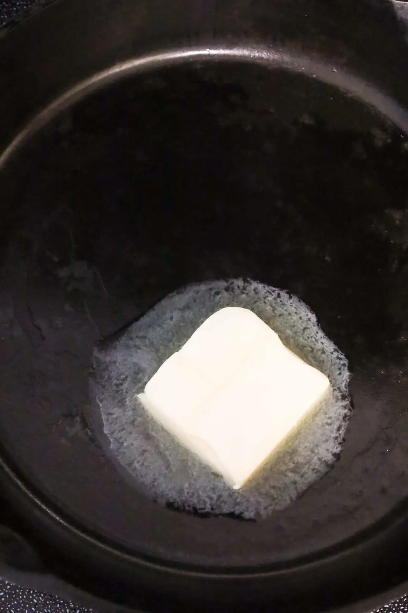 butter in a cast iron skillet