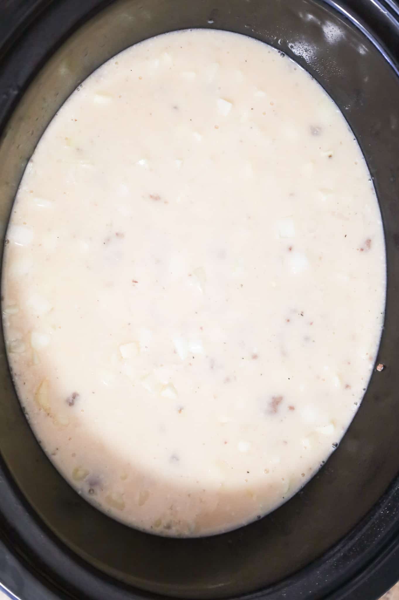 cheeseburger soup in a crock pot
