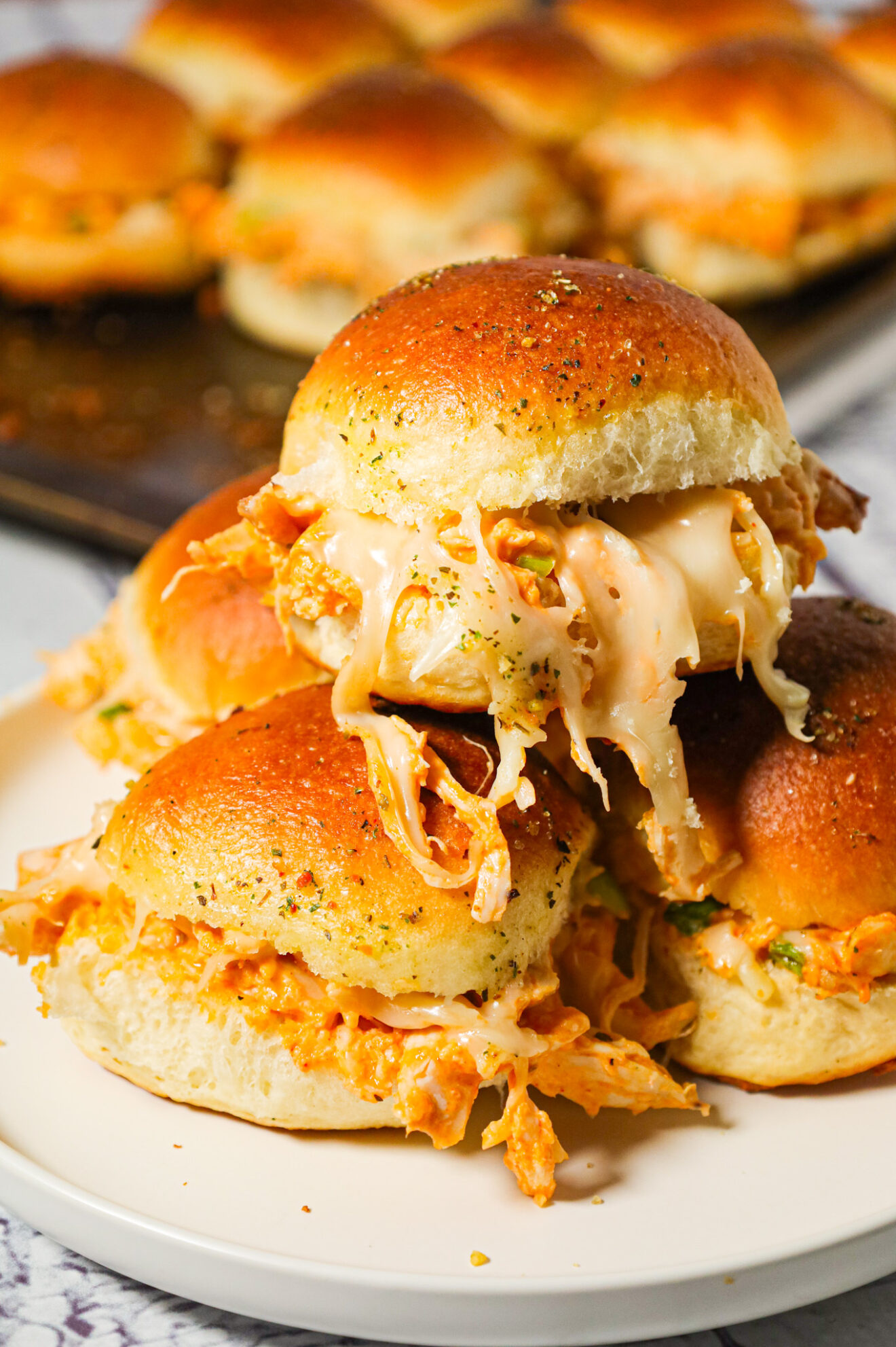 Buffalo Chicken Sliders - THIS IS NOT DIET FOOD