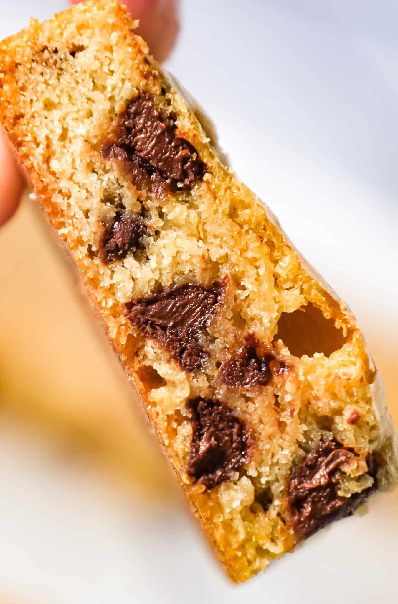 Chocolate Chip Brownies are delicious chewy blonde brownies loaded with semi sweet chocolate chips.