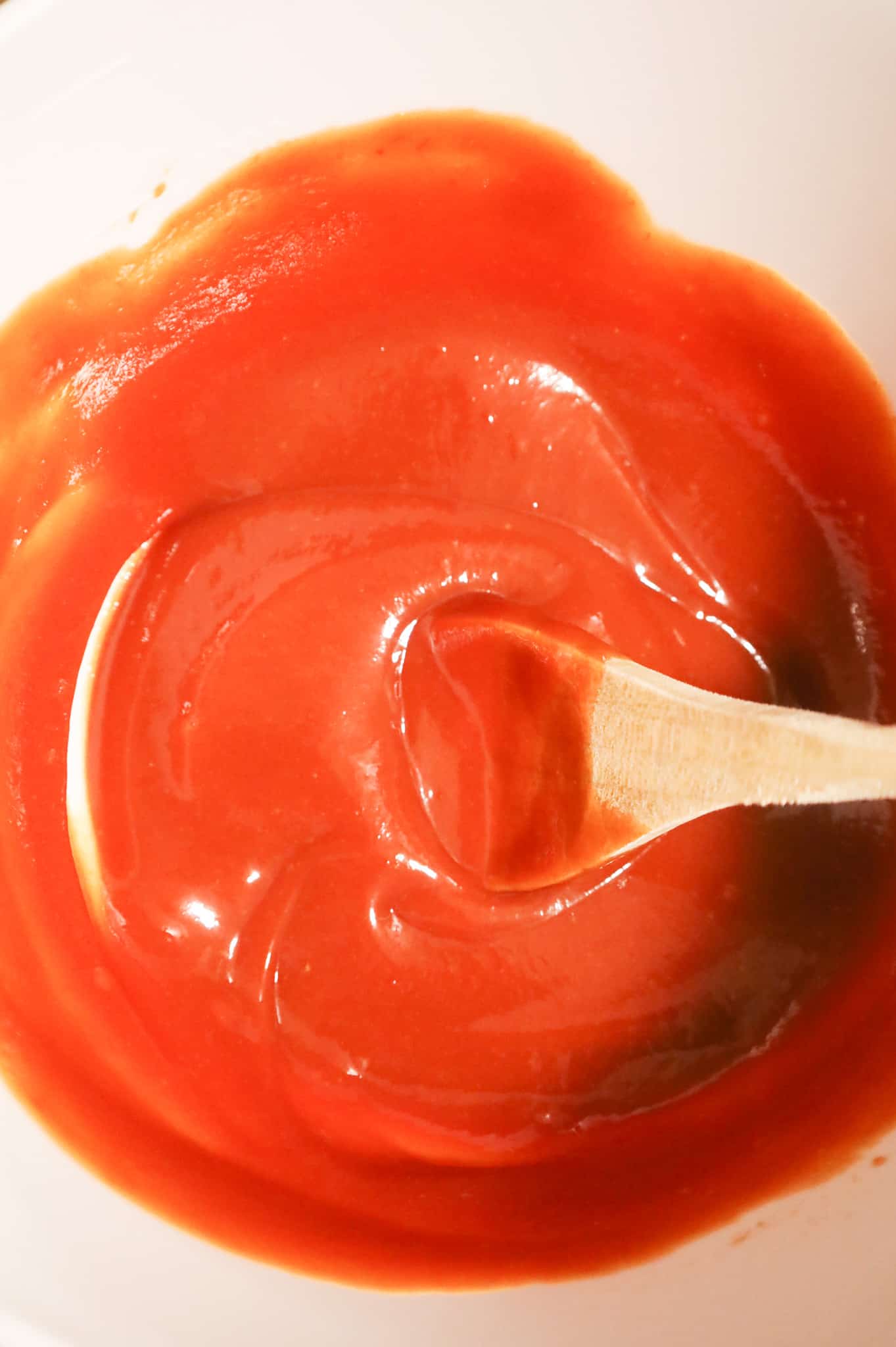 ketchup, worcestershire and mustard stirred together in a mixing bowl