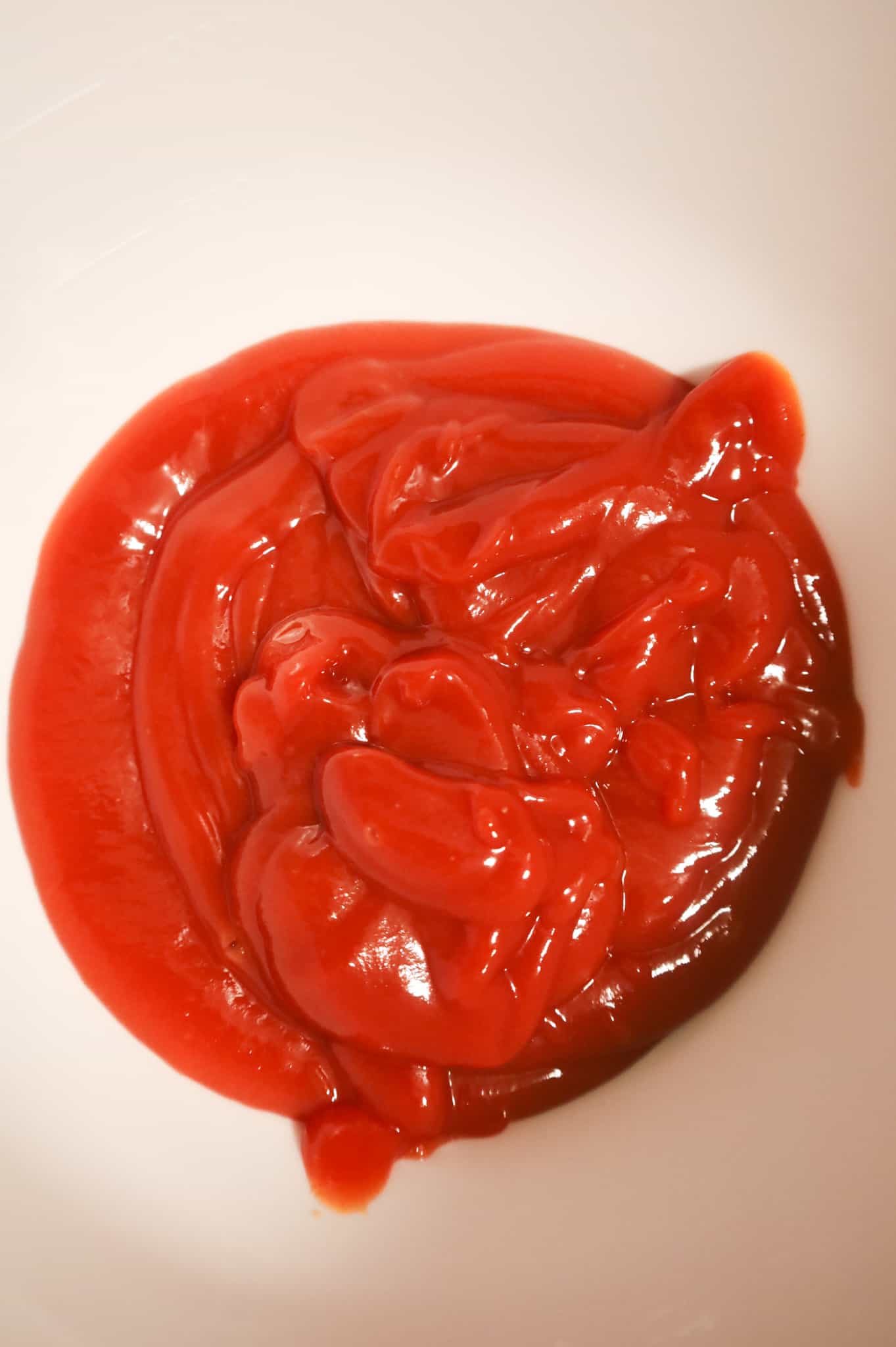 ketchup in a mixing bowl