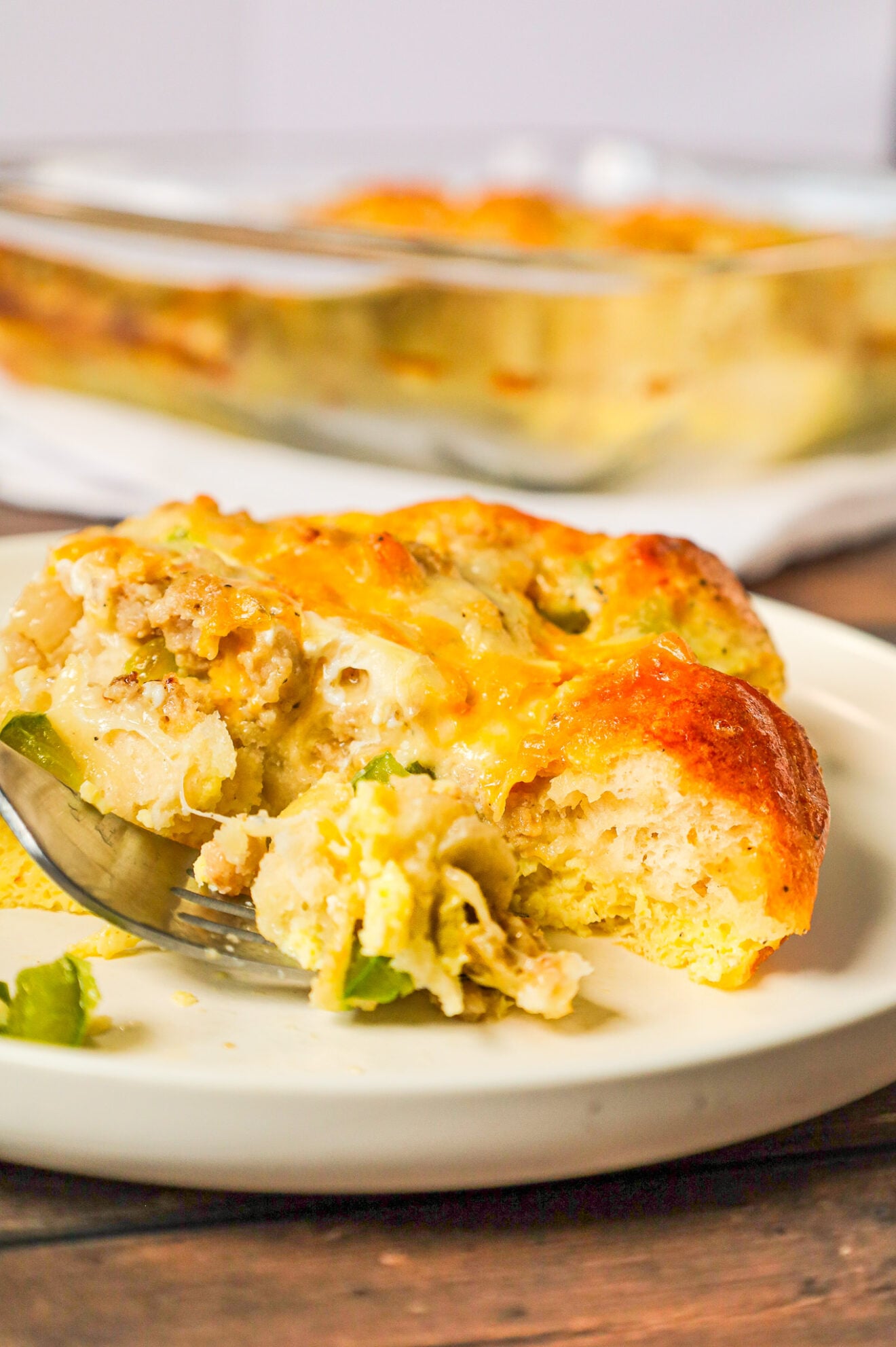 Breakfast Casserole with Biscuits - THIS IS NOT DIET FOOD