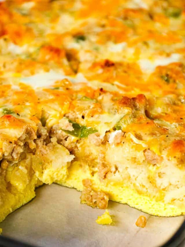 How to Make Breakfast Casserole with Biscuits THIS IS NOT DIET FOOD