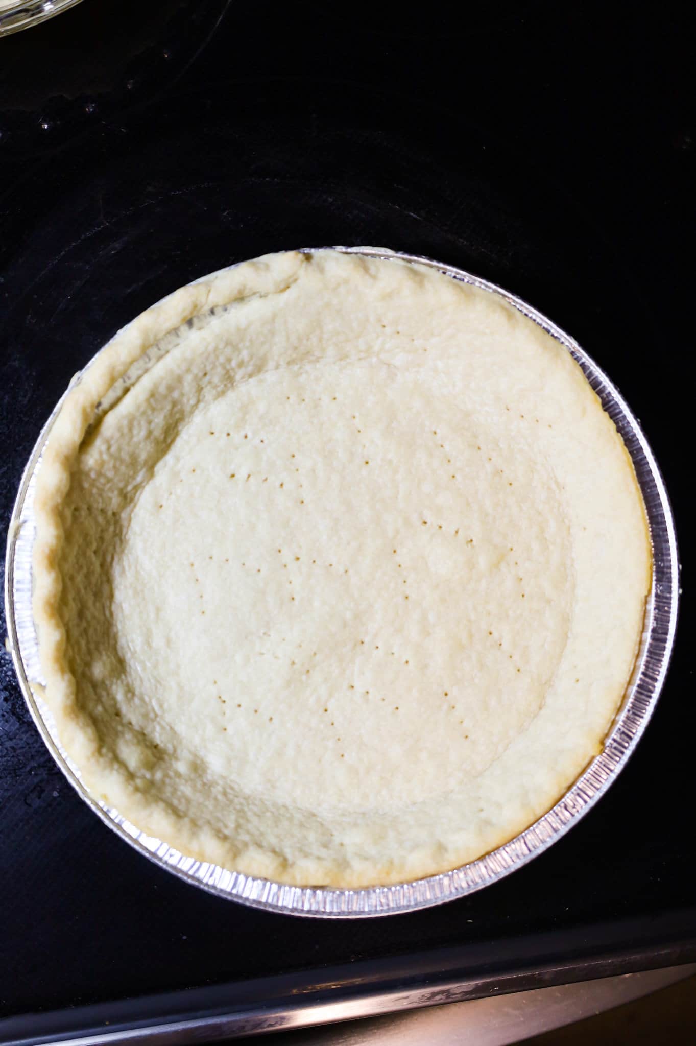 pie crust after prebaking