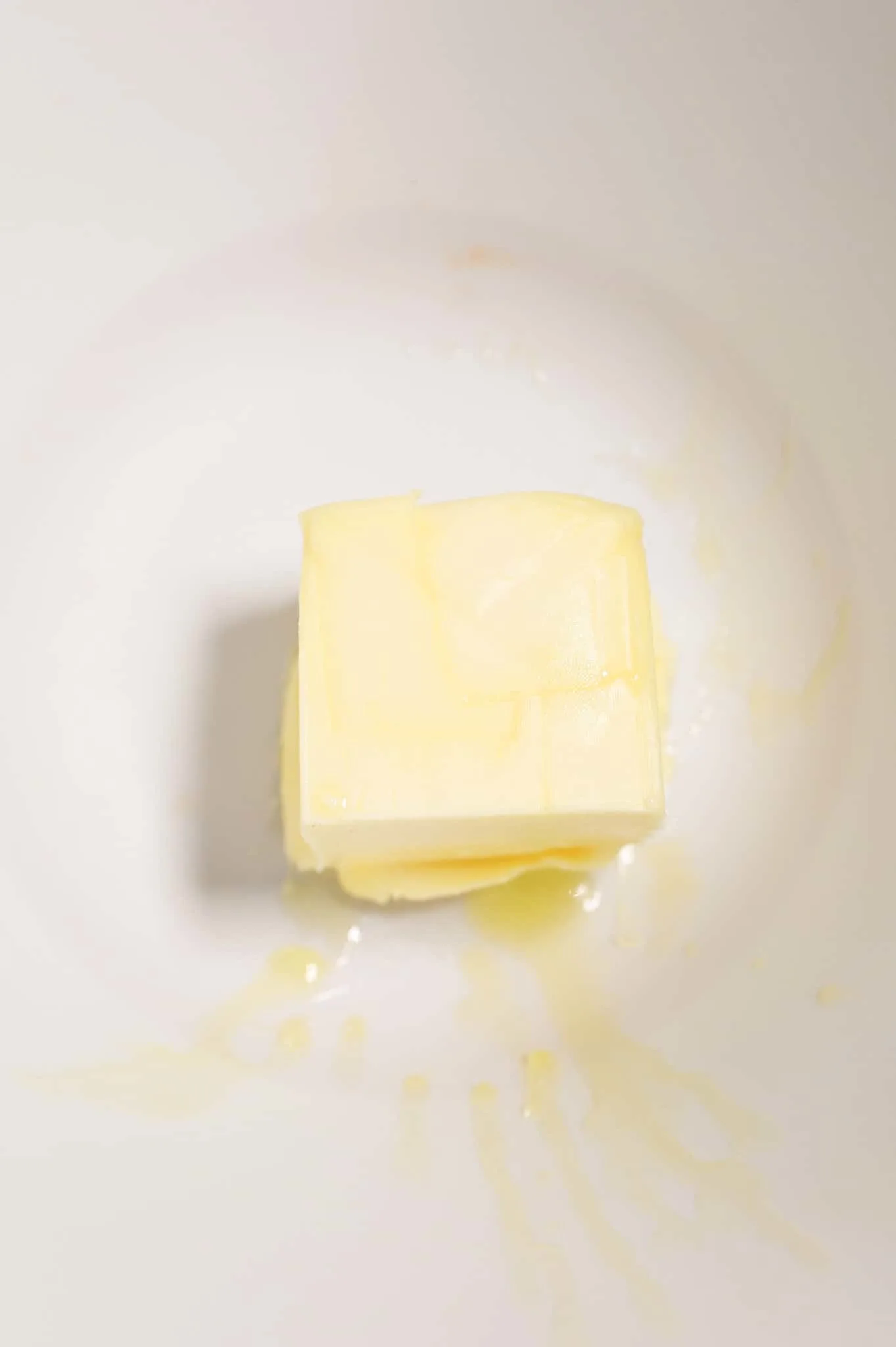 softened butter in a large mixing bowl