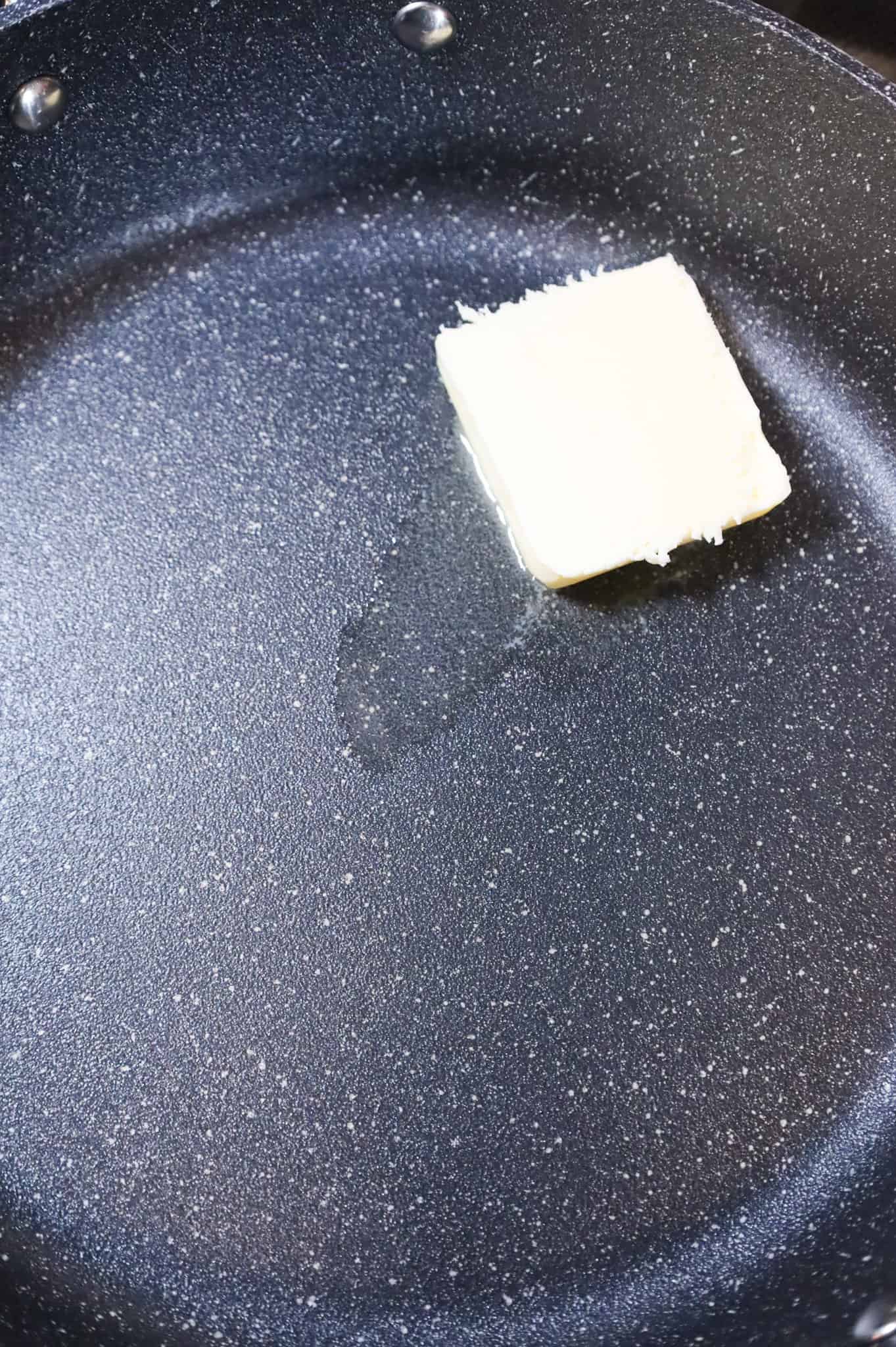 butter in a skillet