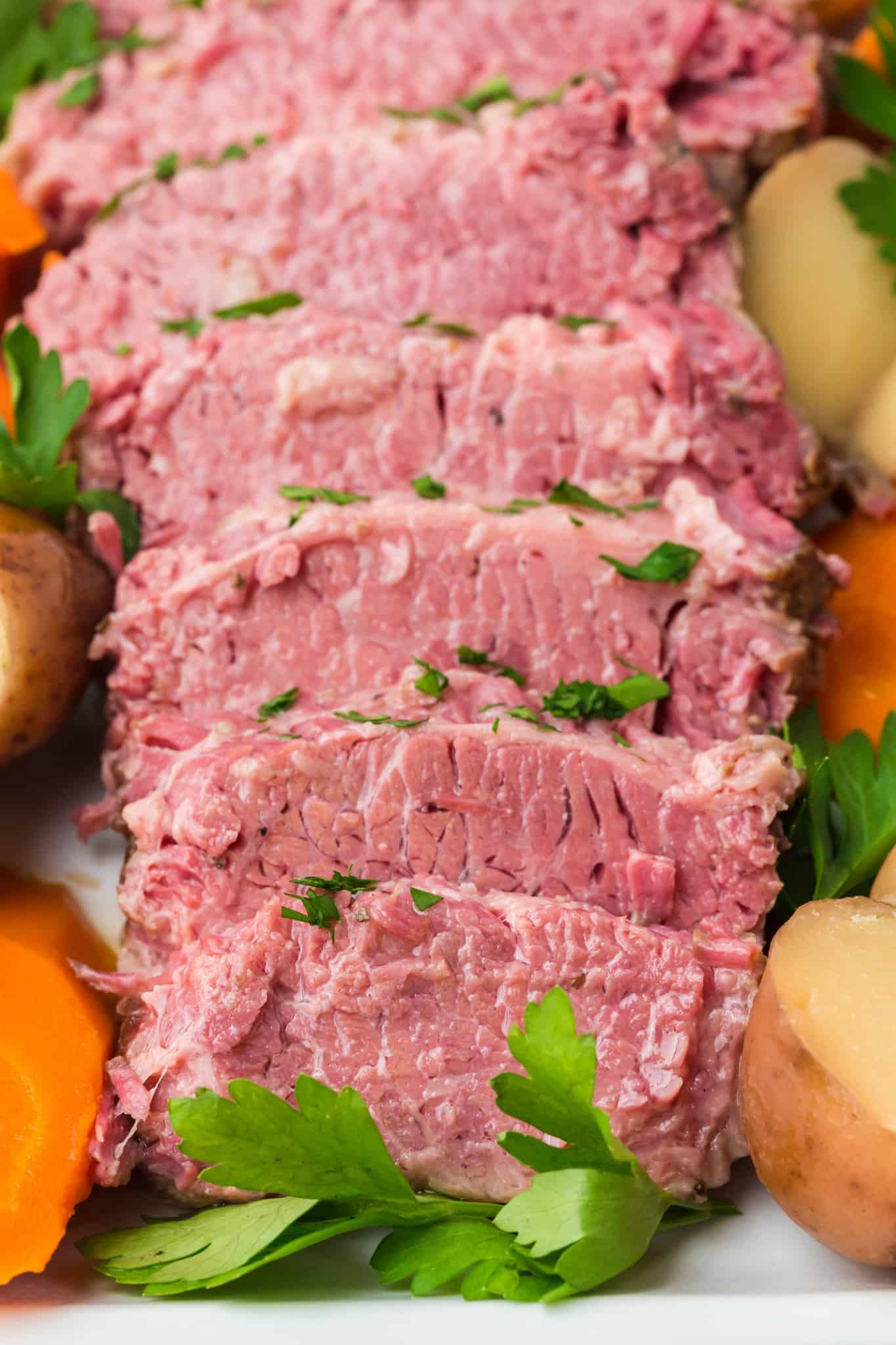 Crock Pot Corned Beef is a hearty slow cooker meal with the beef brisket, carrots and potatoes all cooked together.