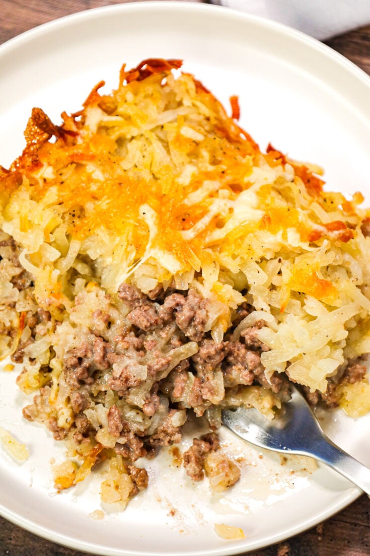 Cheesy Hamburger Rice Casserole - THIS IS NOT DIET FOOD