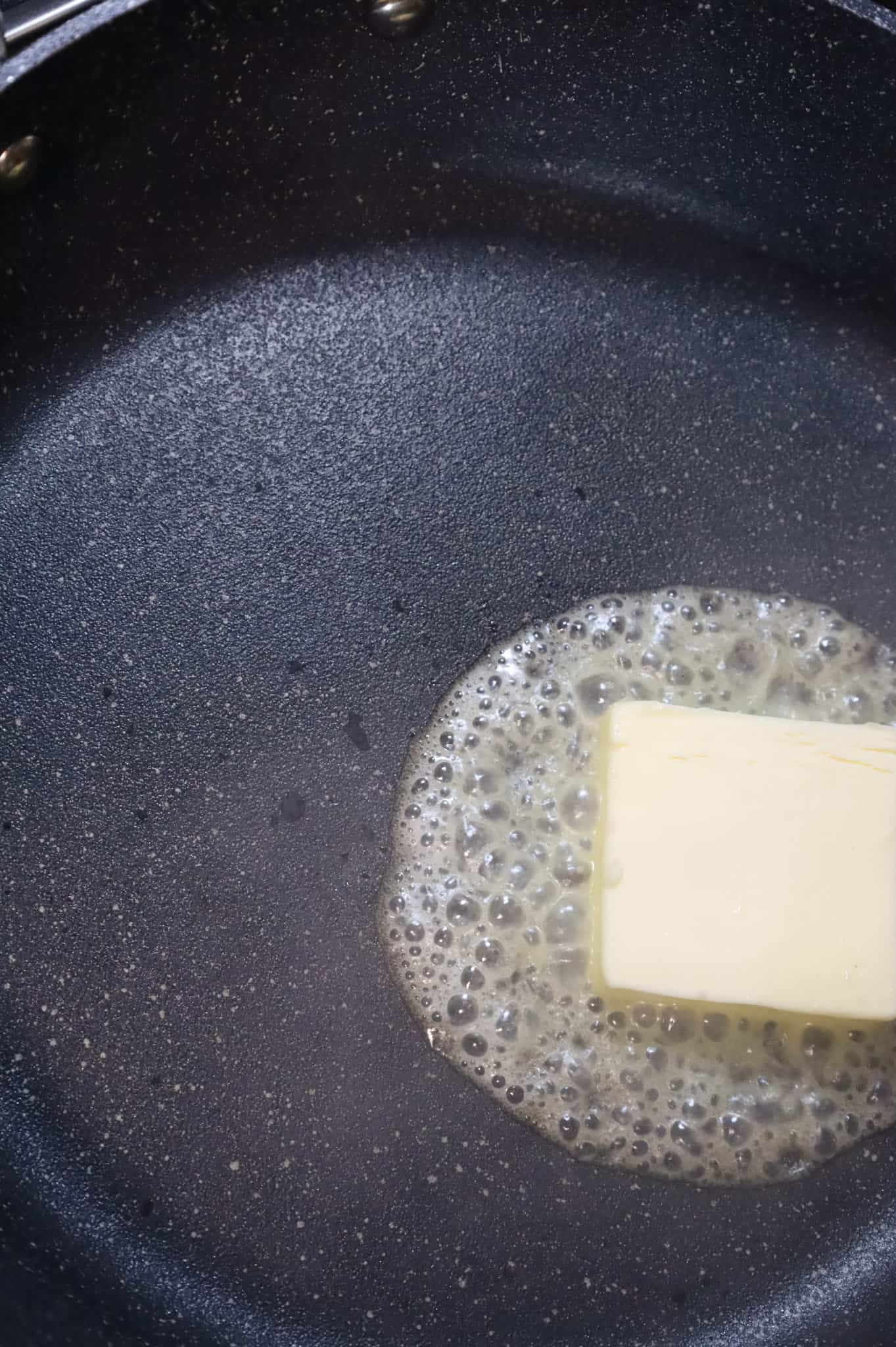 butter in a skillet