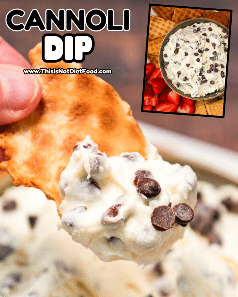 🍨 Cannoli Dip &ndash; Easy Italian Dessert Dip Recipe 🇮🇹
Creamy Cannoli Dip made with ricotta cheese, mascarpone, sweet powdered sugar, vanilla, and studded with mini chocolate chips &mdash; all the flavors of classic cannoli dessert without the fuss! Perfect for party appetizers, holiday desserts, family gatherings, fruit & cookie dipping, and easy make‑ahead sweets everyone will love. Save this cannoli dip recipe, Italian dessert dip, cheesecake‑style dip, party dessert idea, and tap for the full recipe with step‑by‑step photos & tips on This Is Not Diet Food! ❤️ #cannolidip #dessertdip #italianrecipe #partyfood #easydesserts #cheesecakedip #sweetdips #thisisnotdietfood