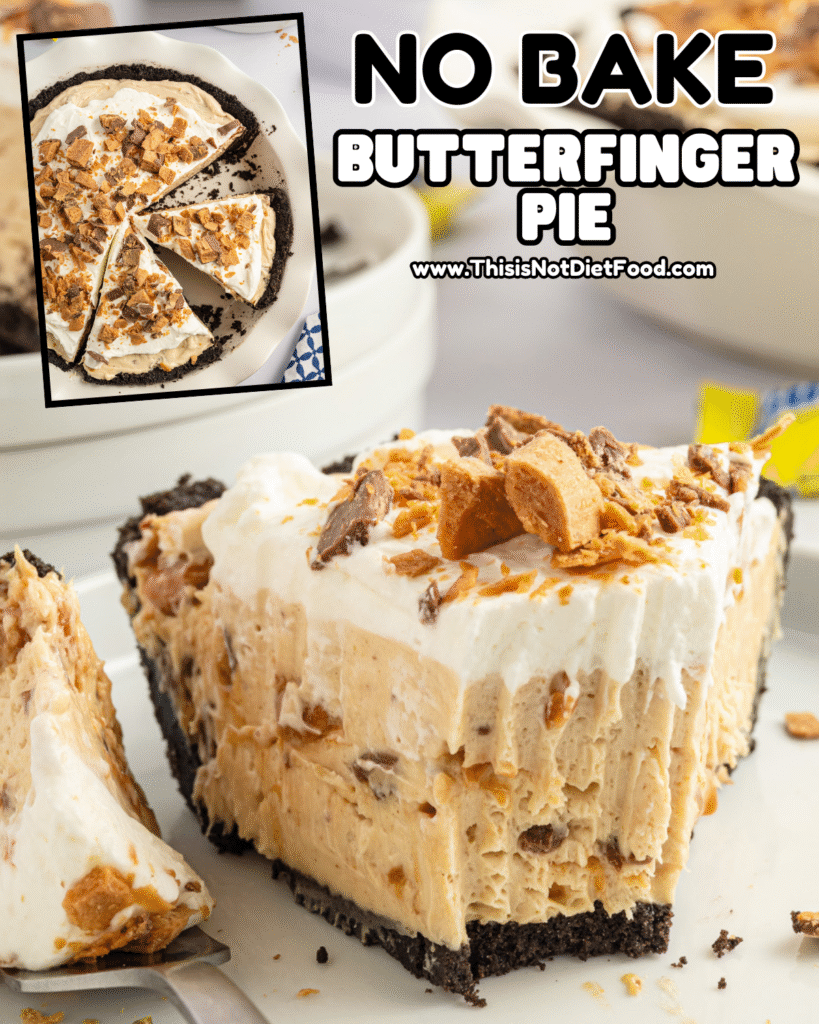 🥧🍫 Butterfinger Pie – Easy Candy Dessert Recipe 🍰
Indulgent Butterfinger Pie loaded with crunchy Butterfinger candy pieces, creamy whipped filling, rich chocolate drizzle, and a buttery graham cracker crust — the ultimate candy bar dessert everyone will love! Perfect for holiday gatherings, birthday parties, potluck desserts, sweet treats, and no‑bake pie recipes that are simple and crowd‑pleasing. Save this Butterfinger pie recipe, candy pie dessert, no‑bake dessert, sweet pie idea, and tap for the full recipe with step‑by‑step photos & tips on This Is Not Diet Food! ❤️
#butterfingerpie #dessertrecipe #nobakedessert #candybarpie #easybaking #sweettooth #holidaydessert #potluckdessert #thisisnotdietfood