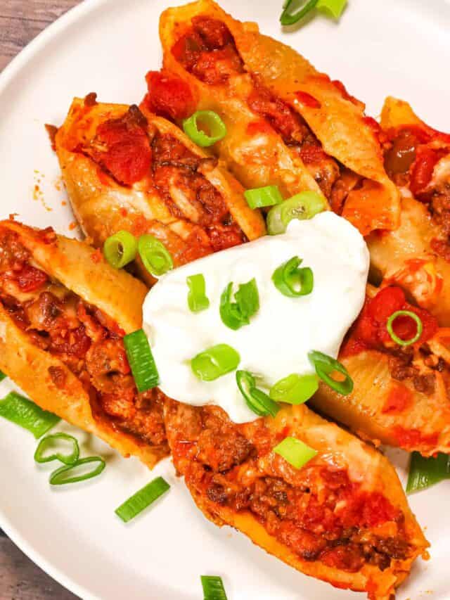 How to Make Taco Stuffed Shells THIS IS NOT DIET FOOD