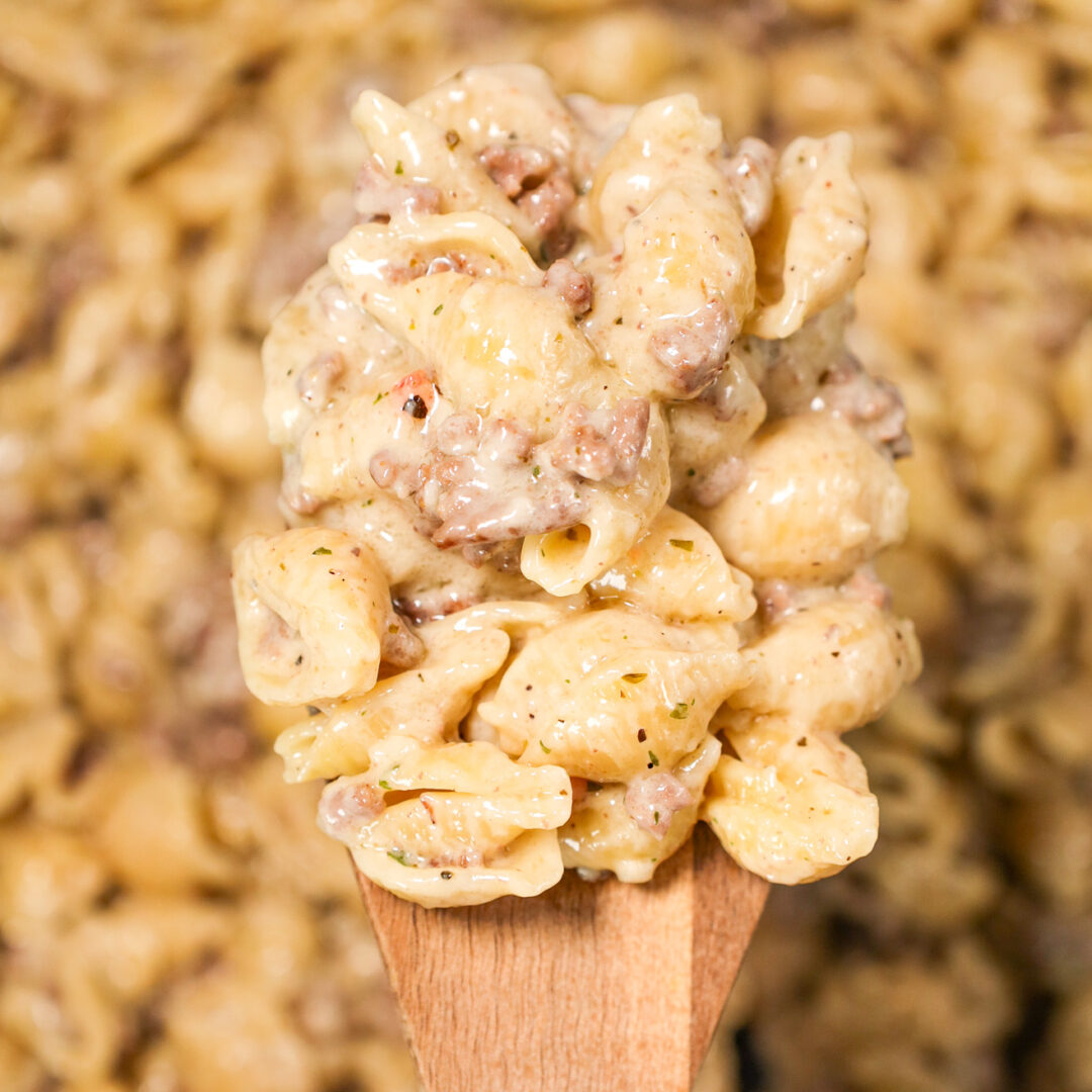 Ground Beef Alfredo THIS IS NOT DIET FOOD