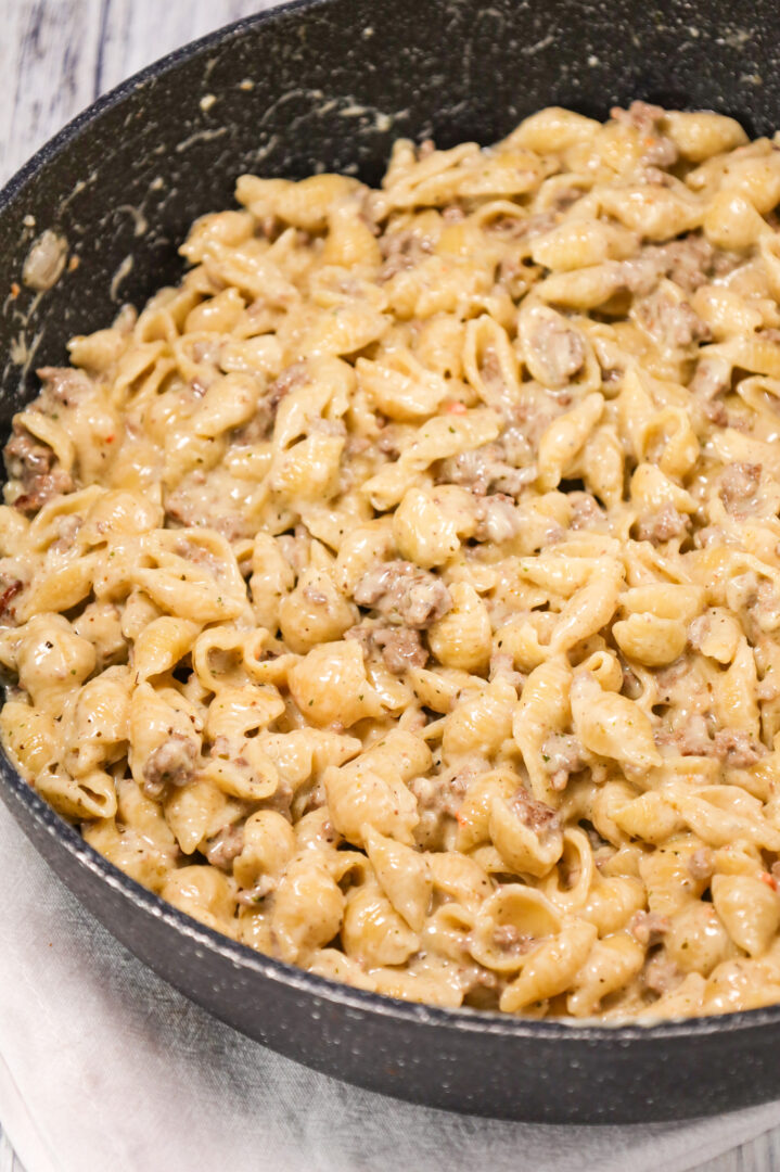 Ground Beef Alfredo THIS IS NOT DIET FOOD