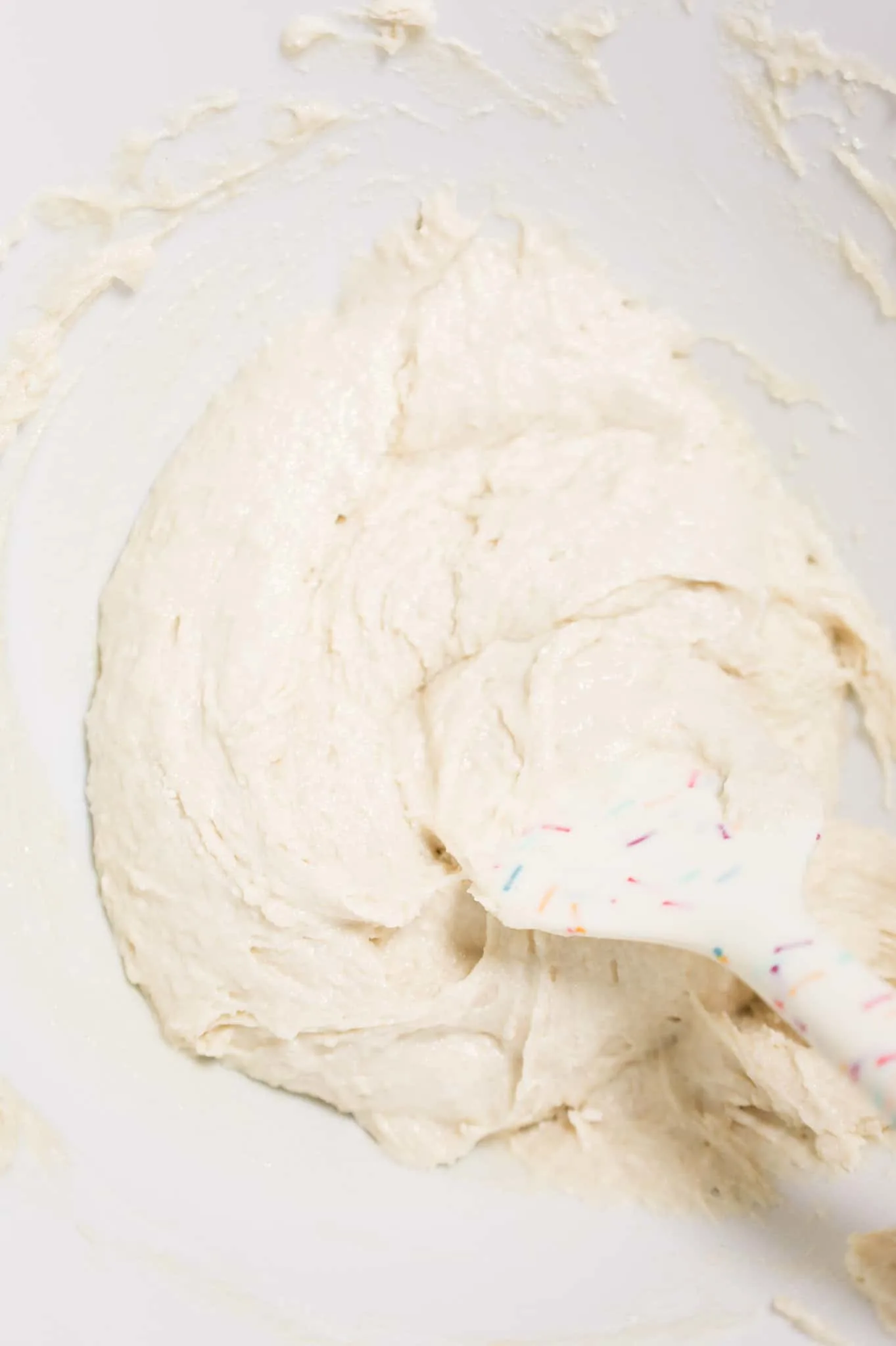 Bisquick batter in a mixing bowl