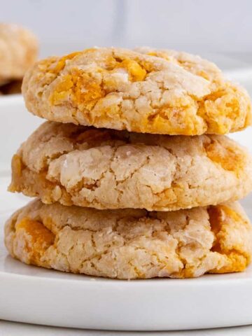 Butterscotch Cookies are chewy cookies made with butter pecan cake mix, cream cheese and loaded with Butterscotch chips.