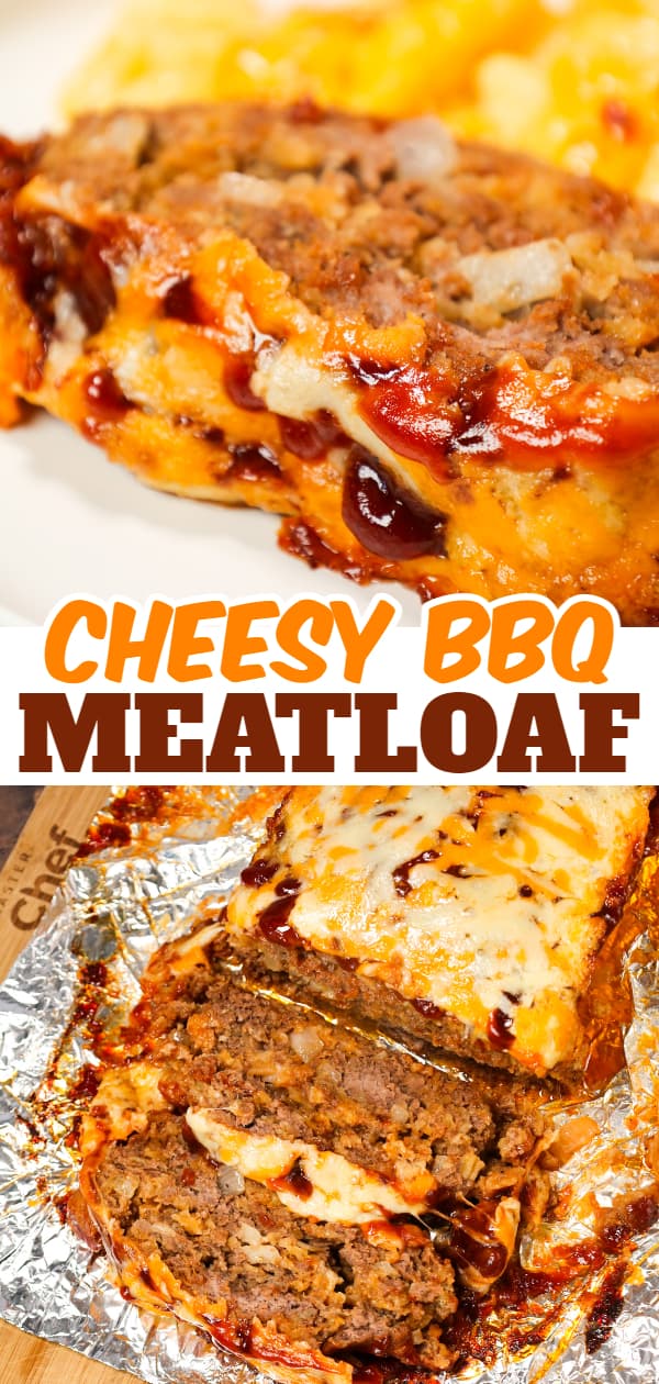 BBQ Meatloaf is a hearty ground beef dinner recipe loaded with crushed BBQ flavoured potato chips, BBQ sauce and shredded cheddar cheese.