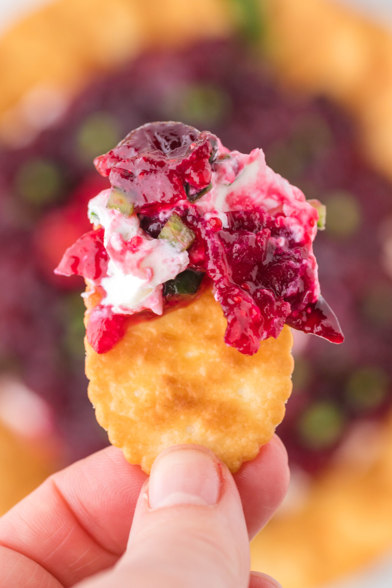 Cranberry Jalapeno Cream Cheese Dip THIS IS NOT DIET FOOD