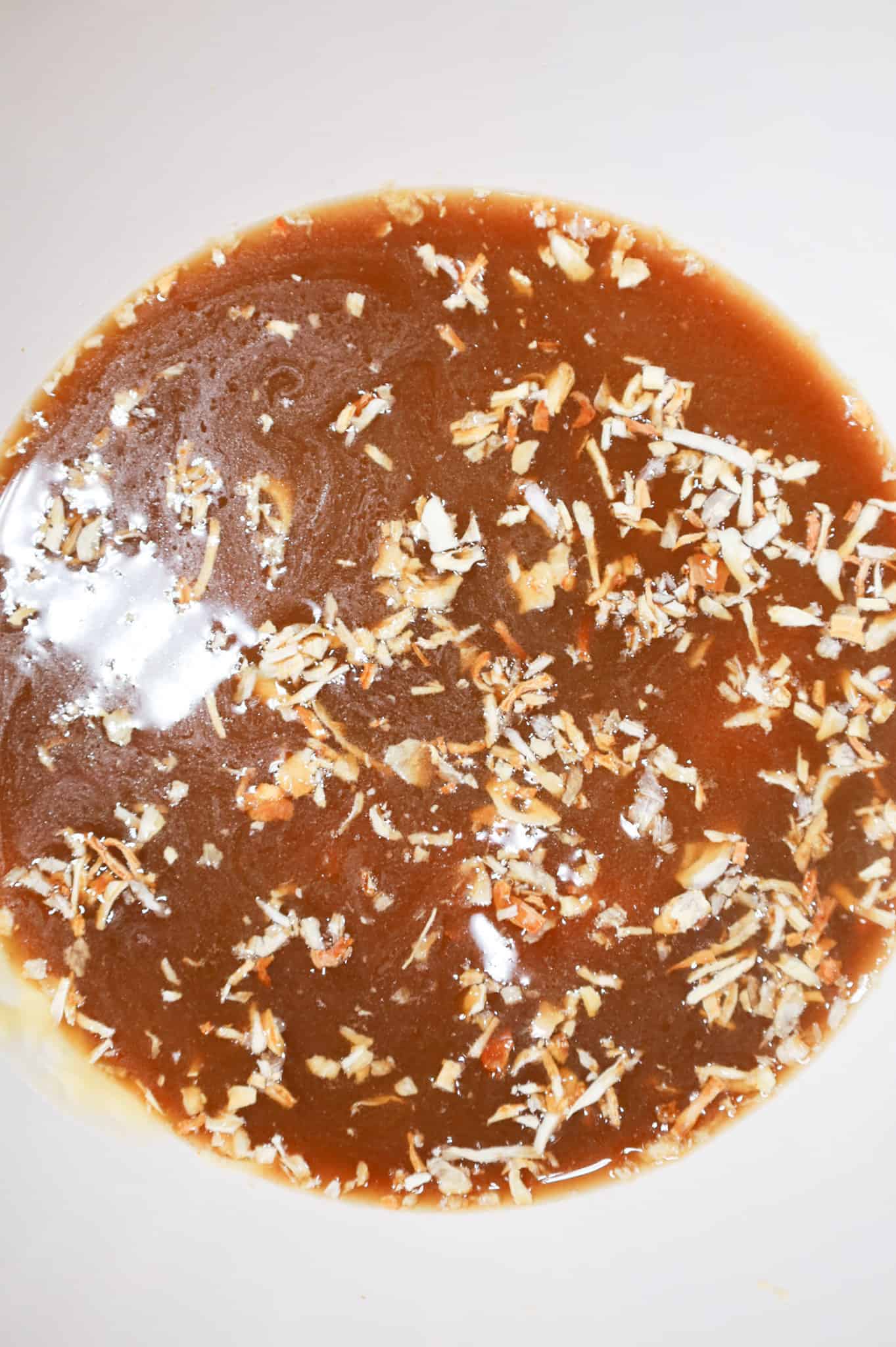beef broth and onion soup mix in a mixing bowl