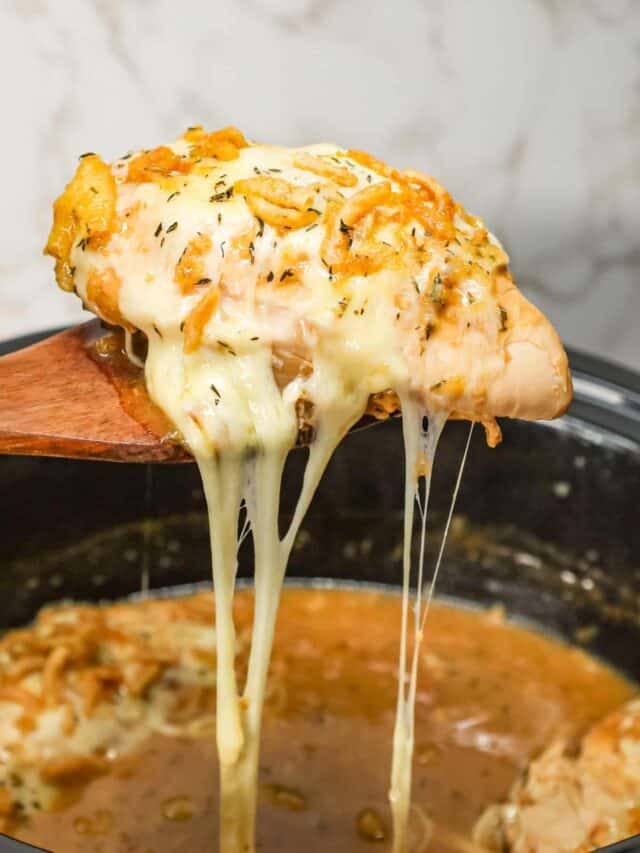 How to Make Crock Pot French Onion Chicken THIS IS NOT DIET FOOD