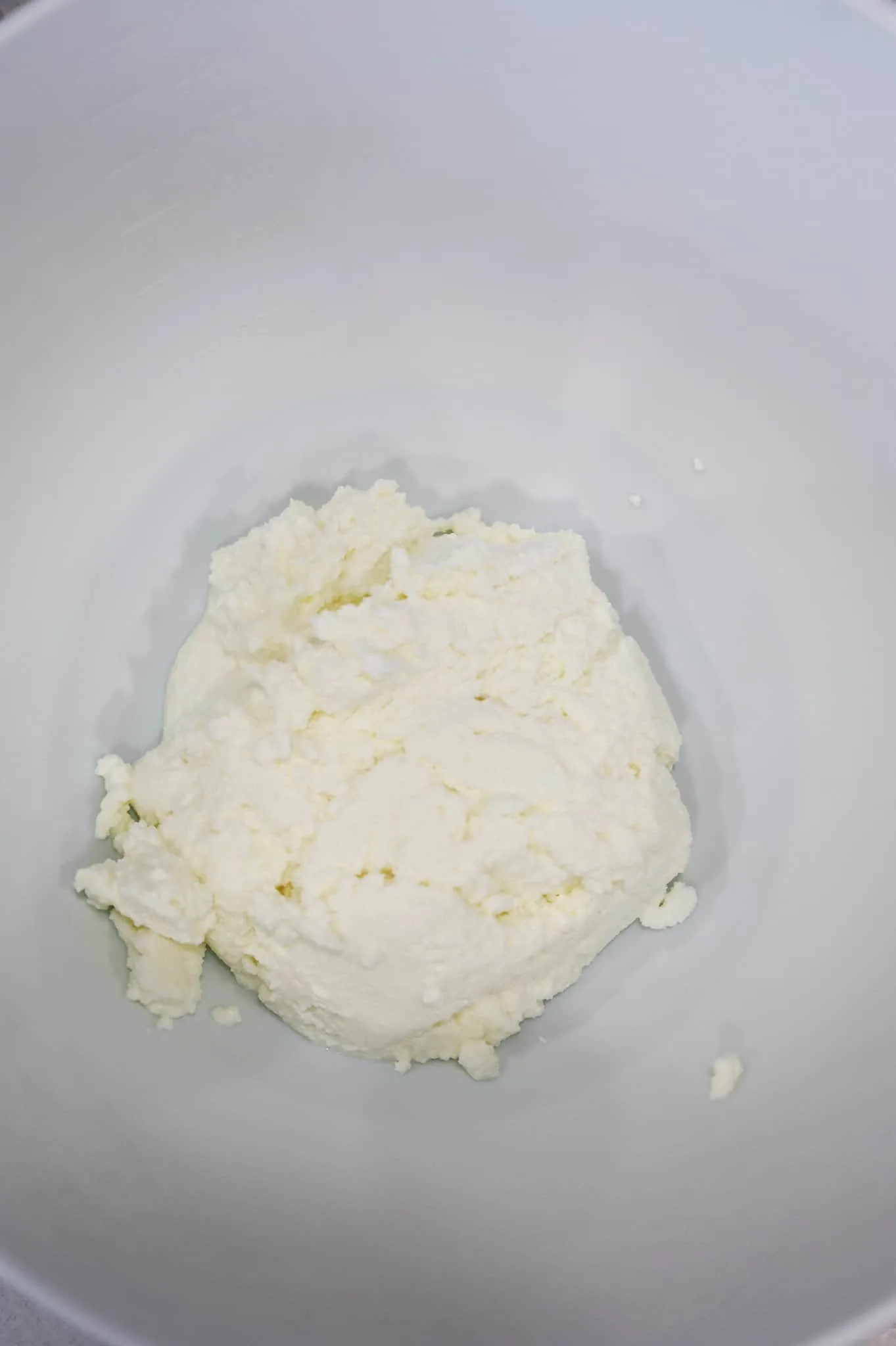 ricotta in a mixing bowl