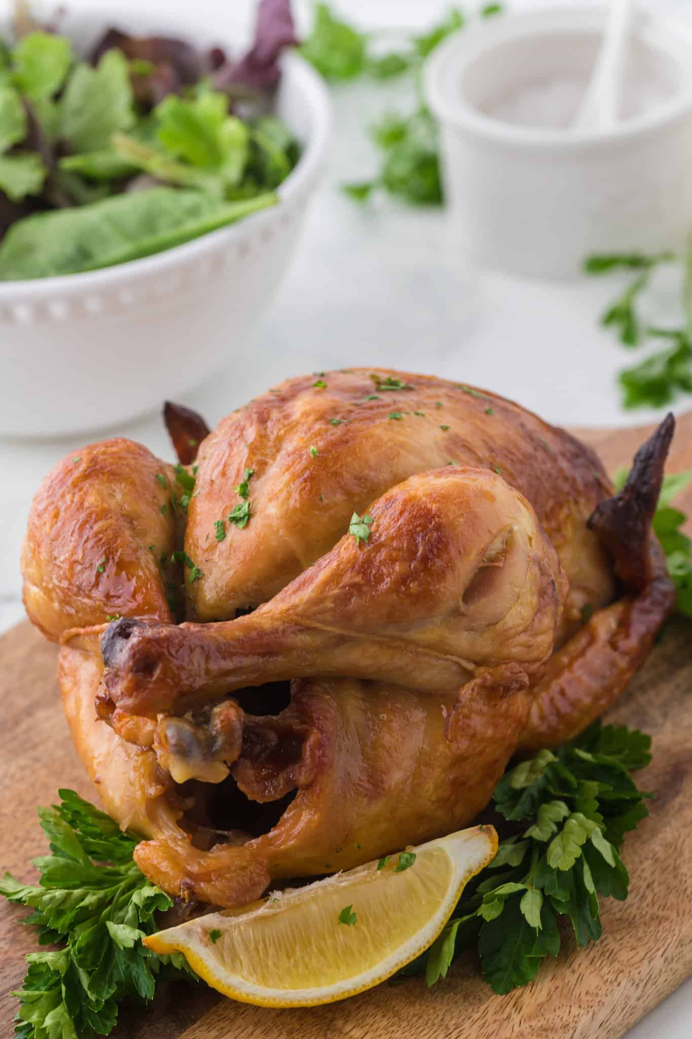 Air Fryer Whole Chicken is a simple and delicious way to cook a flavourful crispy chicken.