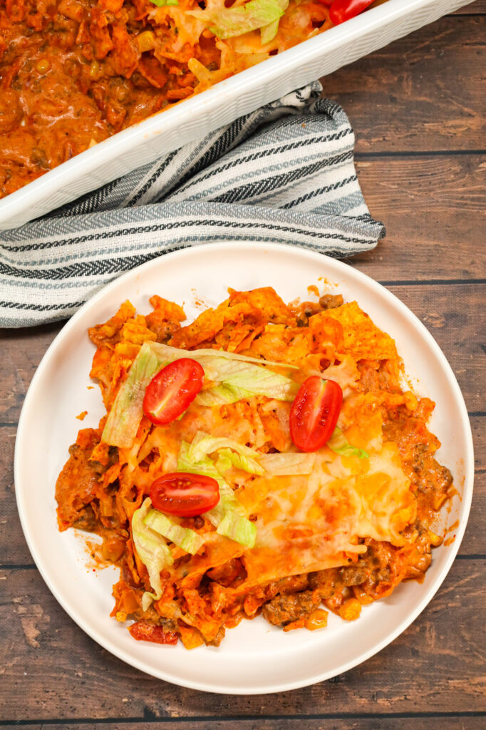 Taco Casserole with Doritos - THIS IS NOT DIET FOOD