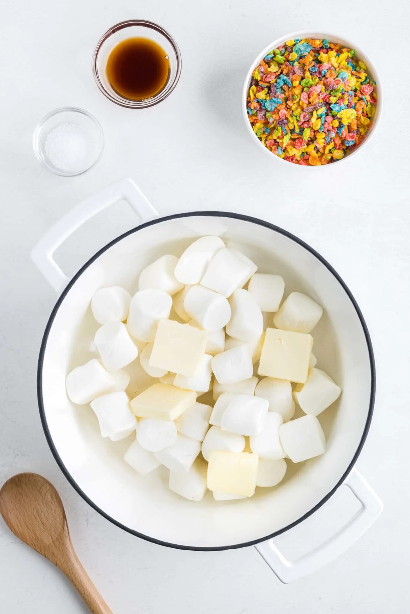 marshmallows and butter in a large pot