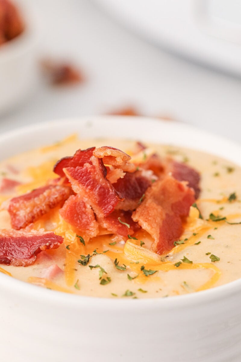 Crock Pot Loaded Potato Soup - THIS IS NOT DIET FOOD