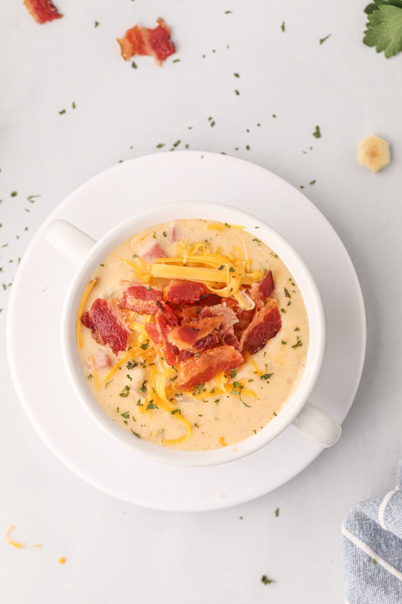 Crock Pot Loaded Potato Soup - THIS IS NOT DIET FOOD