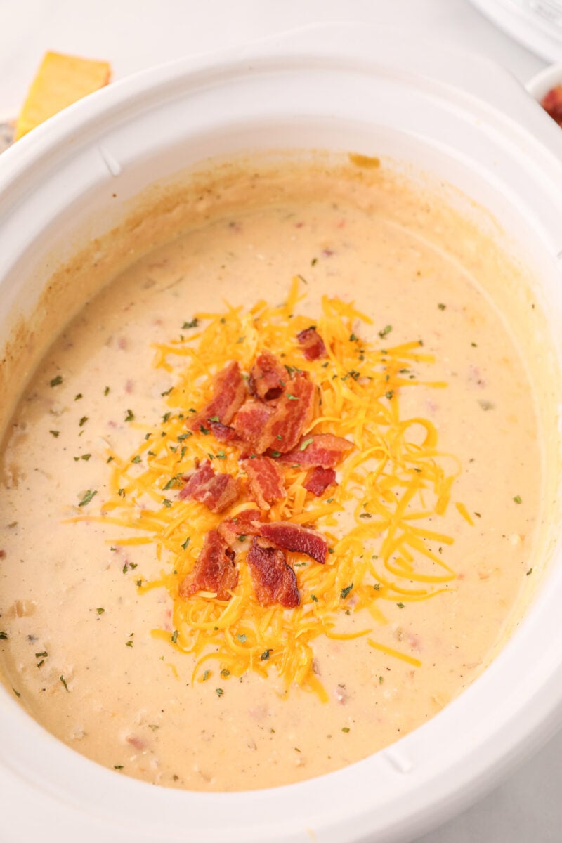 Crock Pot Loaded Potato Soup - THIS IS NOT DIET FOOD