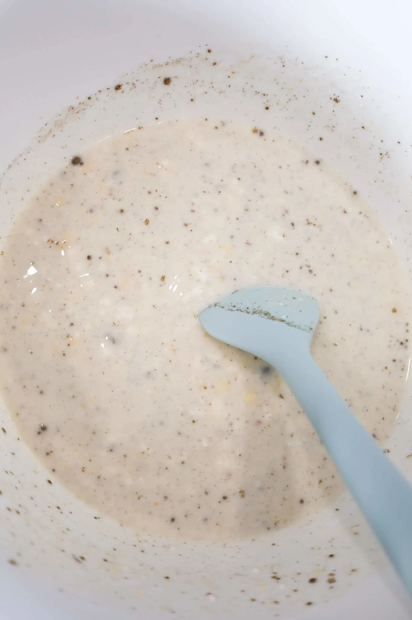 cream soup mixture in a mixing bowl