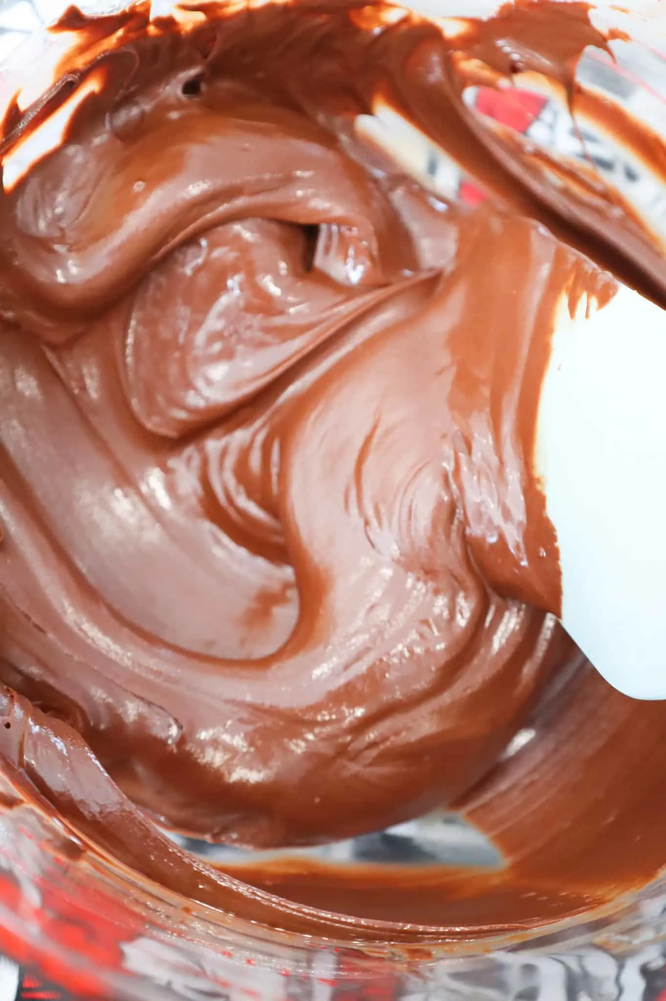 melted chocolate mixture in a bowl