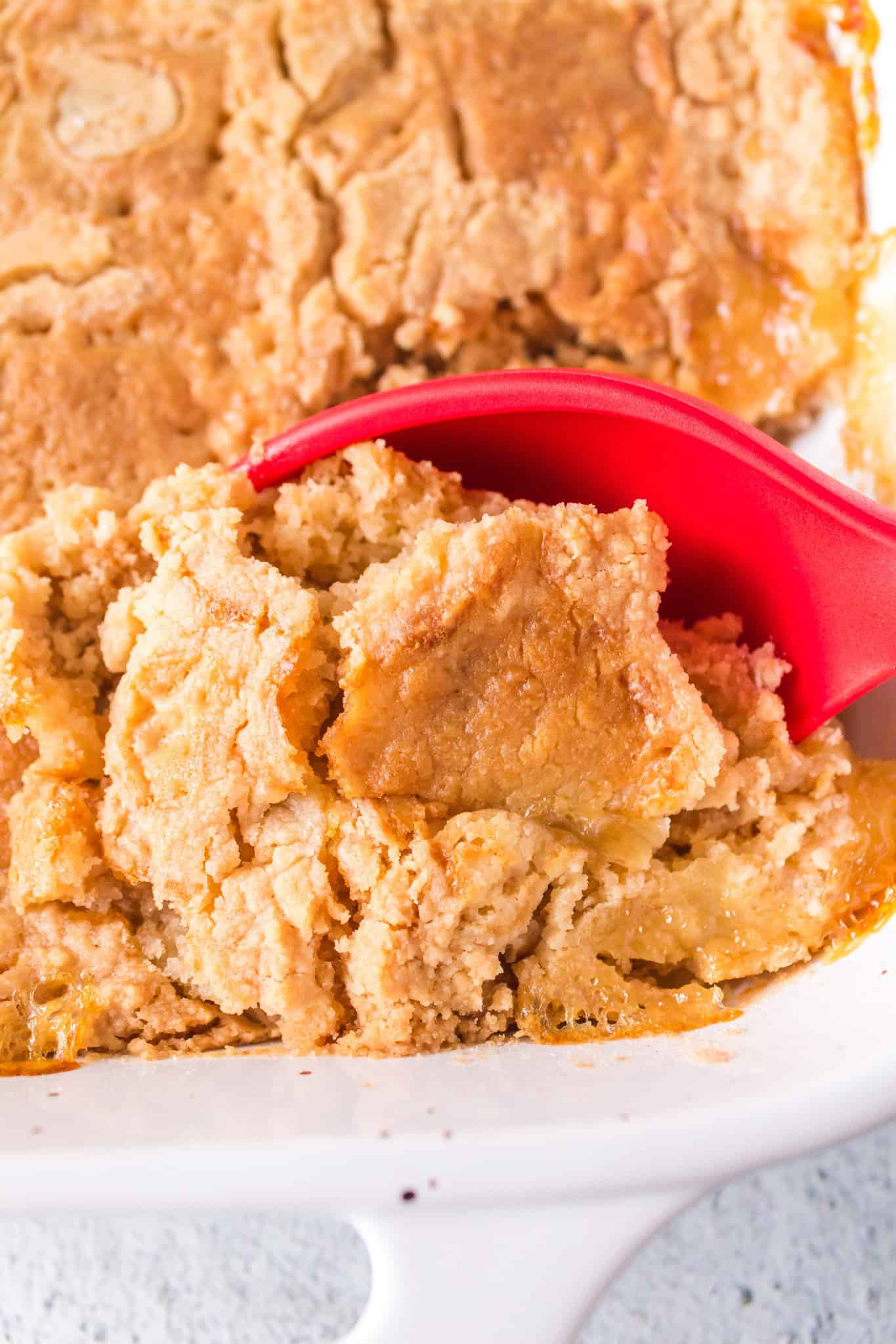 Pineapple Dump Cake is an easy dessert recipe using canned pineapple and boxed cake mix.