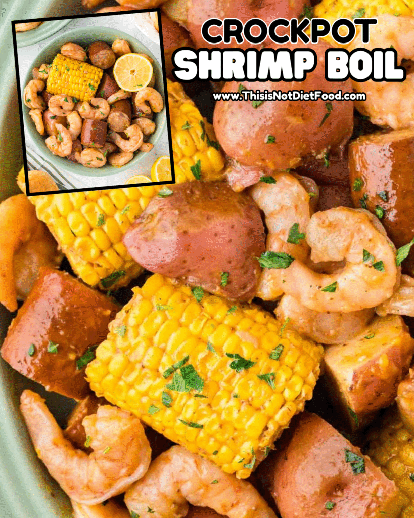 🍤 Crock‑Pot Shrimp Boil &ndash; Easy Slow Cooker Seafood Dinner 🌽🥔
This Crock‑Pot Shrimp Boil is a hearty slow cooker seafood recipe loaded with shrimp, smoked sausage, baby red potatoes, corn on the cob, garlic, and bold Old Bay seasoning &mdash; all slow‑cooked to juicy, tender perfection! Perfect for easy weeknight dinners, family meal ideas, seafood boil crock pot, comfort food seafood, one‑pot meals, and Cajun‑style shrimp boil that tastes amazing with buttery lemon sauce. Save this Crock‑Pot shrimp boil recipe, slow cooker shrimp boil, seafood boil dinner, shrimp and sausage crock pot, and tap for the full recipe with step‑by‑step photos & tips on This Is Not Diet Food! ❤️ #crockpotshrimpboil #slowcookerseafood #seafoodboil #shrimprecipes #crockpotrecipes #comfortfood #onepotmeal #easymeals #familyfavorite #thisisnotdietfood