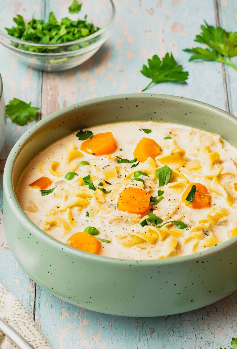 Crock Pot Creamy Chicken Noodle Soup THIS IS NOT DIET FOOD
