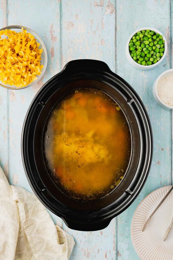 Crock Pot Creamy Chicken Noodle Soup - THIS IS NOT DIET FOOD