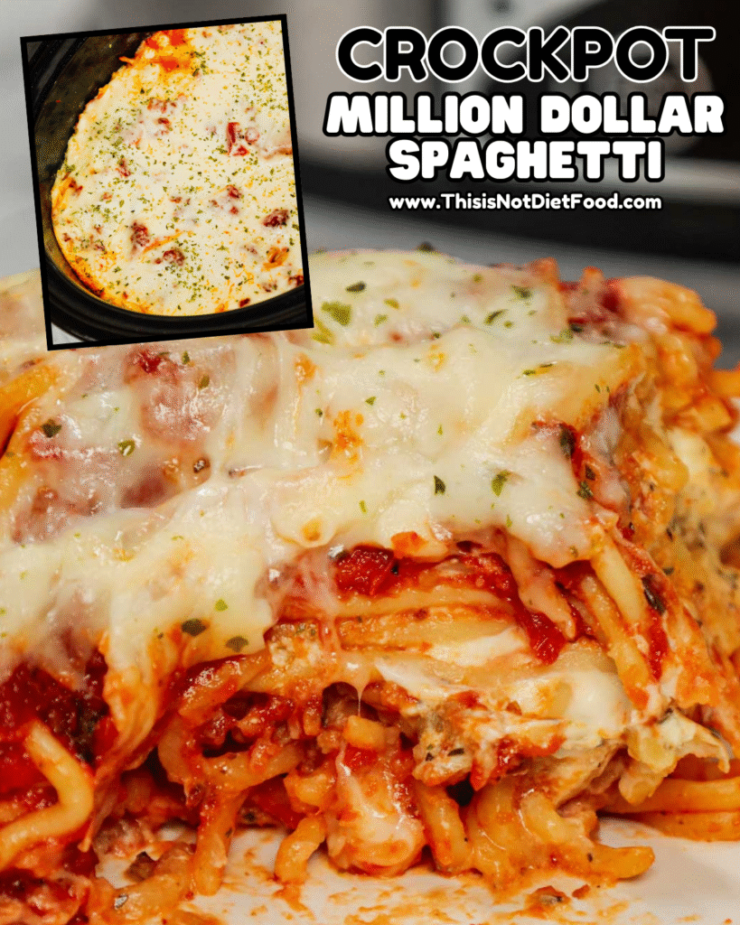 🍝 Crock‑Pot Million Dollar Spaghetti &ndash; Creamy Slow Cooker Pasta Dinner 🧀🍅
This Crock‑Pot Million Dollar Spaghetti is a creamy, cheesy slow cooker comfort meal with tender spaghetti noodles, savory ground beef, rich tomato sauce, melty cheddar & cream cheese, and bold seasonings &mdash; all cooked low and slow for an effortless one‑pot dinner! Perfect for easy weeknight meals, family dinner ideas, slow cooker recipes, cheesy spaghetti casserole, ground beef pasta, comfort food classics, and crowd‑pleasing dinners that feed a crowd. Save this Crock‑Pot Million Dollar Spaghetti recipe, slow cooker cheesy pasta, Million Dollar Spaghetti, comfort dinner idea, and tap for the full recipe with step‑by‑step photos & tips on This Is Not Diet Food! ❤️
#crockpotmilliondollarspaghetti #slowcookerrecipes #cheesypasta #groundbeefrecipe #comfortfood #onepotmeal #easydinners #familyfavorite #milliondollarspaghetti #thisisnotdietfood