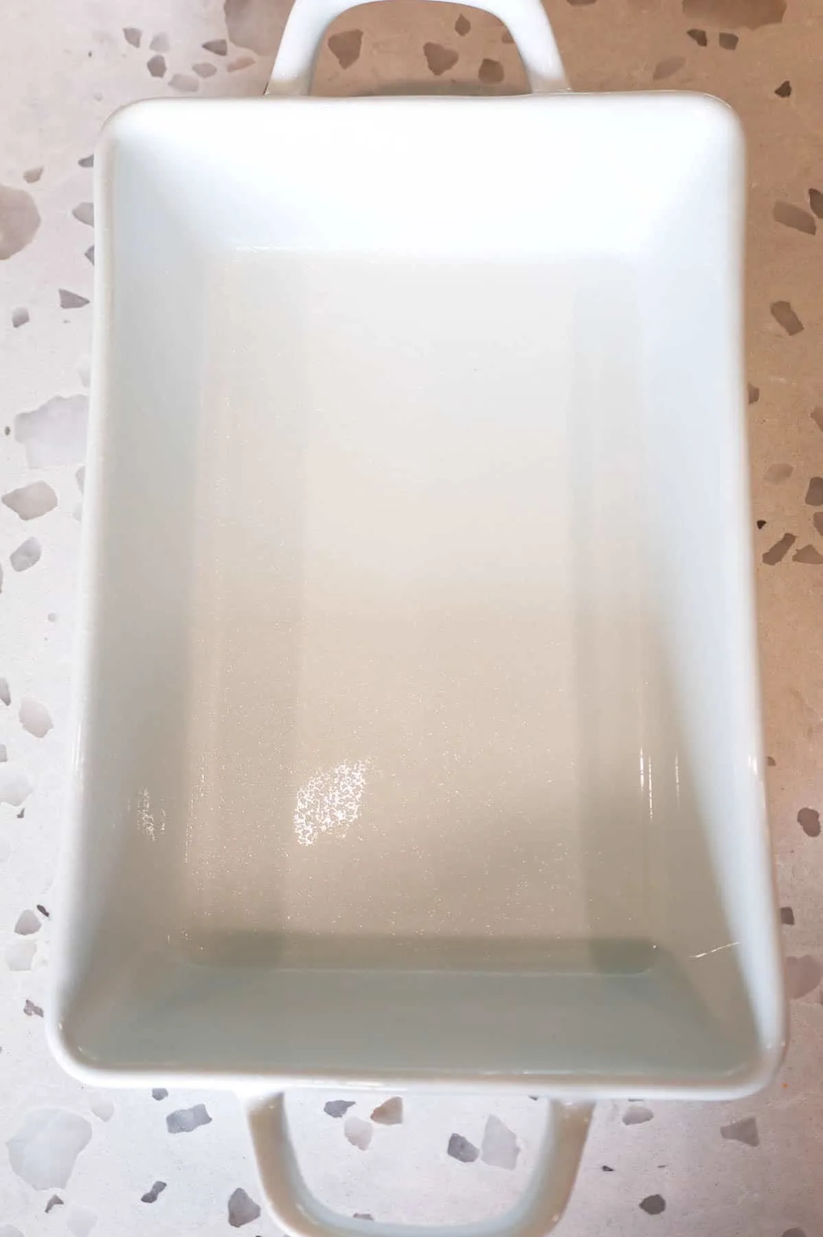9 x 13 inch baking dish greased with cooking spray