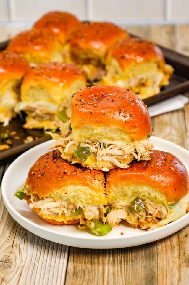Chicken Philly Sliders THIS IS NOT DIET FOOD