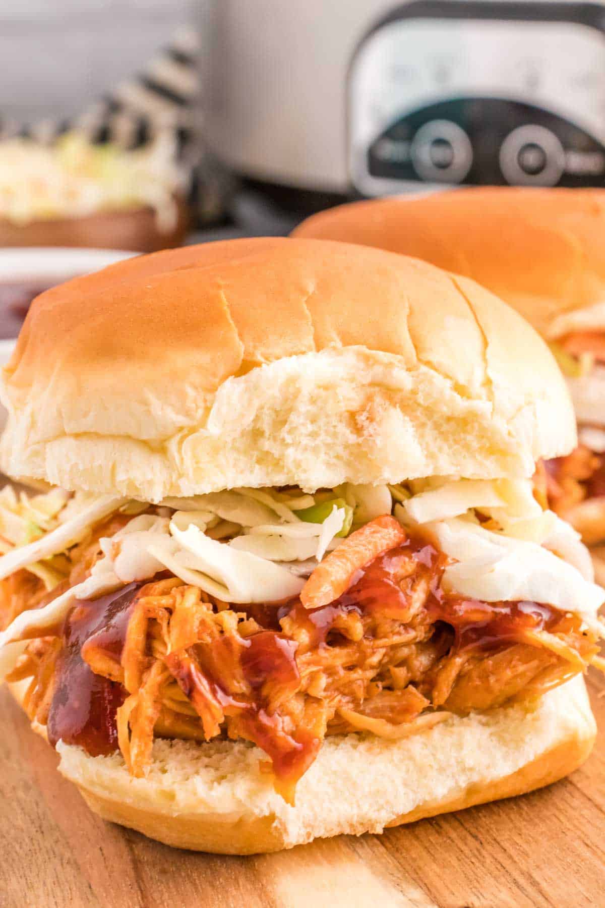 Crock Pot BBQ Chicken is a tender and flavourful shredded chicken recipe slow cooked in a BBQ sauce mixture.