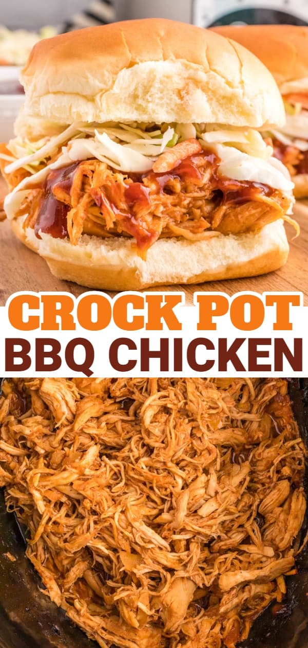 Crock Pot BBQ Chicken is a tender and flavourful shredded chicken recipe slow cooked in a BBQ sauce mixture.