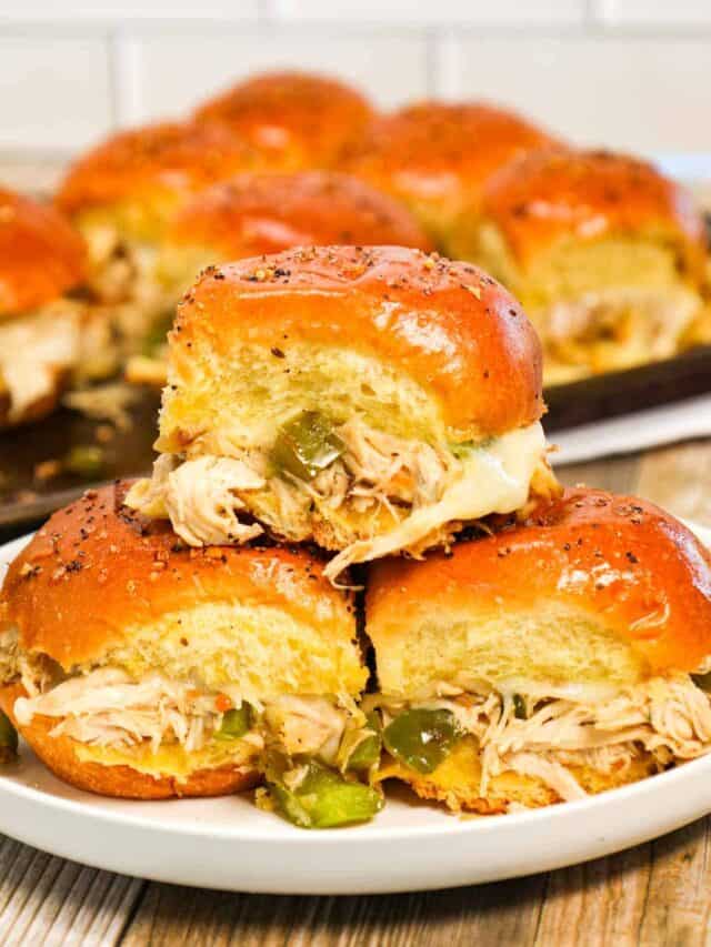 How to Make Chicken Philly Sliders THIS IS NOT DIET FOOD
