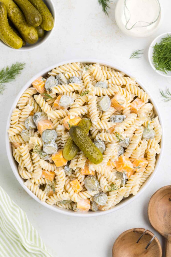 Dill Pickle Pasta Salad THIS IS NOT DIET FOOD