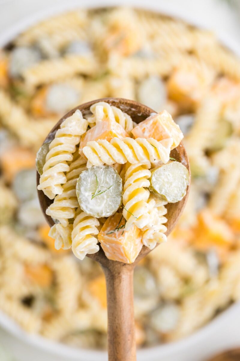 Dill Pickle Pasta Salad THIS IS NOT DIET FOOD