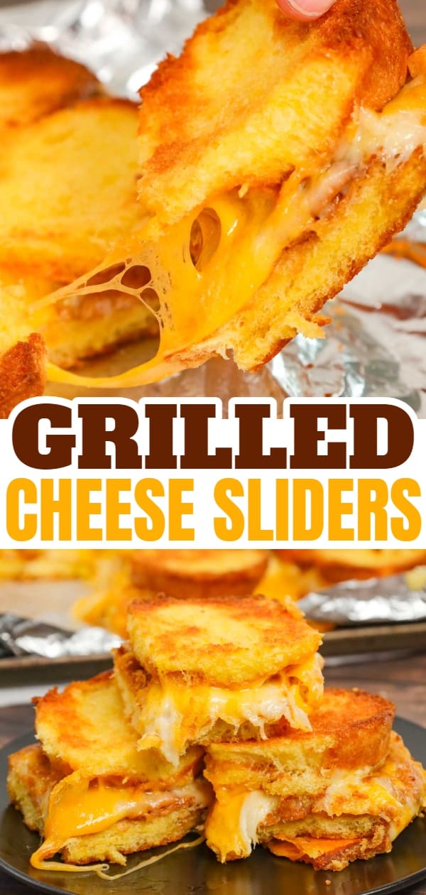 Grilled Cheese Sliders are tasty mini sandwiches that are perfect as a party snack or even as a meal with a side of soup, fries or salad.
