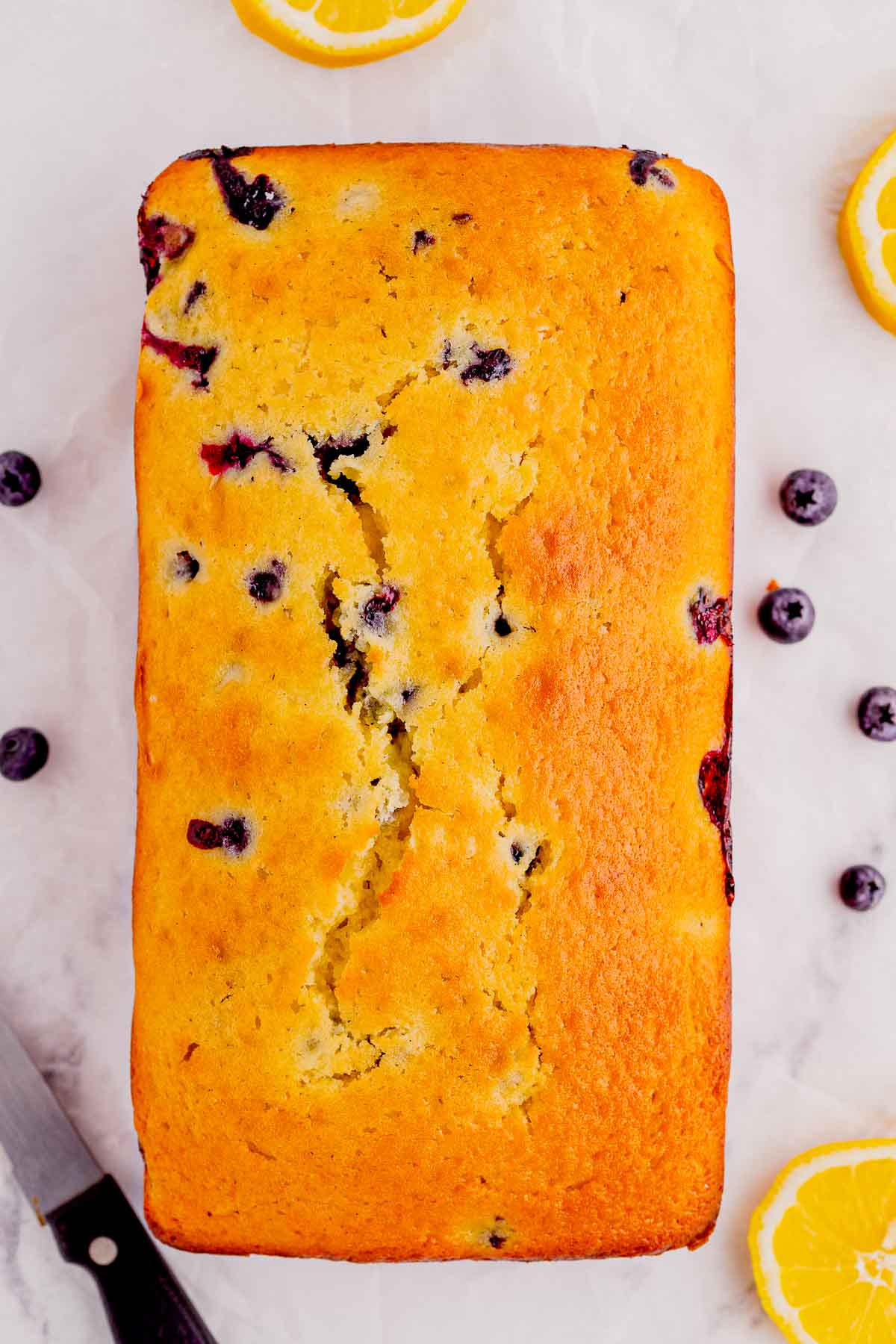 Lemon Blueberry Loaf is a delicious baked treat that combines the tangy flavor of lemons with the sweet burst of blueberries and is perfect for serving at brunch or as a dessert.